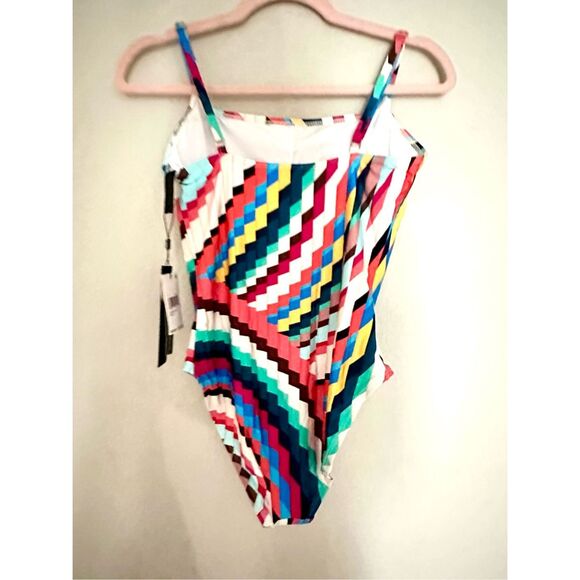 NWT La Blanca Slice Of Paradise One Piece Swimsuit  Size 10 - Picture 7 of 11